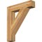 Ekena Millwork Traditional Block Rough Sawn Bracket, Western Red Cedar, 6"W x 32"D x 36"H BKT06X32X36TRA05RWR - alternate 1